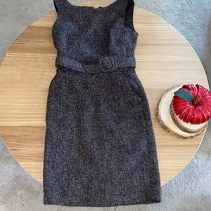 Banana Republic black & white tweed dress